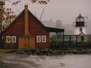 We woke up back in Chile and along Lago Llanquihue in the town of Frutillar. It was rainy pretty hard.